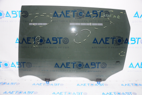 Glass of the rear left door Nissan Rogue 14-20 factory tinted, scratches