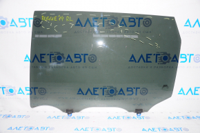 Glass of the rear left door Nissan Rogue 14-20 factory tinted, scratches