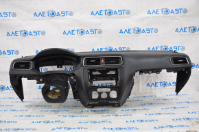 Torpedo front panel with AIRBAG VW Jetta 11-18 USA black