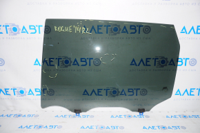 Glass of the rear left door Nissan Rogue 14-20 factory tinted, scratches