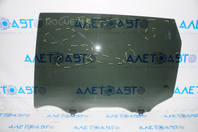 Glass of the rear left door Nissan Rogue 14-20 factory tinted, scratches