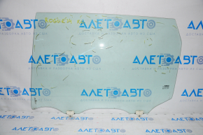 Glass of the rear left door Nissan Rogue 14-20 without tinting, scratches