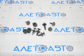 Hardware for front left fender liner Jeep Cherokee KL 14-23 pre-restoration, incomplete
