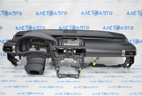 Torpedo front panel with AIRBAG Lexus IS 14-20 leather black scratches