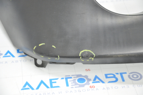 The rear bumper lip of Lexus IS 14-16 is dented, filed, scratched