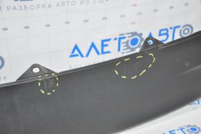 The rear bumper lip of Lexus IS 14-16 is dented, filed, scratched