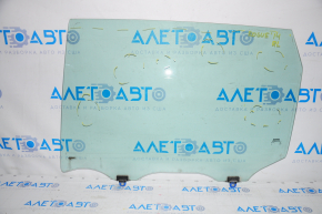 Glass of the rear left door Nissan Rogue 14-20 without tinting, scratches
