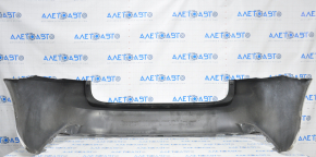 Bare rear bumper Lexus IS 14-16 white, lower corners and fasteners are dented, filed down