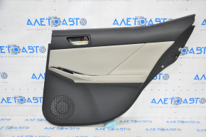 Door trim card rear right Lexus IS 14-20 leather gray scratches