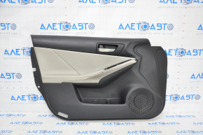 Door trim card front left Lexus IS 14-20 leather gray scratches