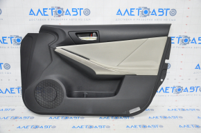 Door trim card front right Lexus IS 14-20 leather gray sawed, scratches on the overlay