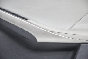 Door trim card front right Lexus IS 14-20 leather gray sawed, scratches on the overlay