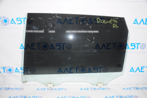 Glass of the rear left door Nissan Rogue 14-20 non-factory tint, scratches