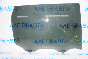 Glass of the rear right door Nissan Rogue 14-20 factory tinted, scratches
