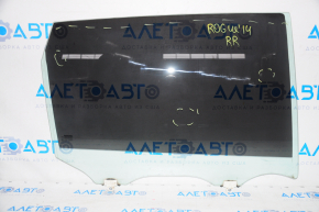 Glass of the rear right door Nissan Rogue 14-20 non-factory tint, scratches