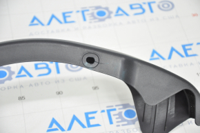 Left trunk lid hinge trim Lexus IS 14-20 crack in fastening, plastic turned white