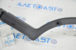 Left trunk lid hinge trim Lexus IS 14-20 crack in fastening, plastic turned white