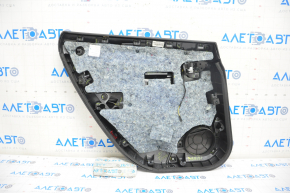Door trim card rear right Tesla Model S 12-15 pre-rest black, butt on chrome