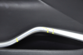 Door trim card front right Tesla Model S 12-15 pre-rest black, scratches and bumps on chrome