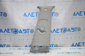 Center pillar trim upper belt right Hyundai Santa FE Sport 13-18 gray, without plug