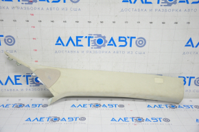 Front pillar trim right Tesla Model S 12-20 beige, for dry cleaning