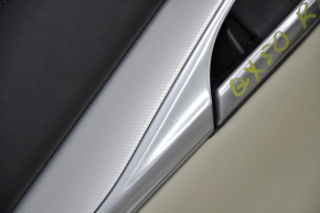 Door trim card rear left Infiniti QX50 19-20 leather beige scratches, worn leather