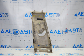 Upper center pillar trim belt right Hyundai Sonata 15-17 beige, scratches