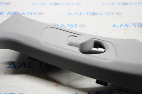Center pillar trim upper belt right Hyundai Sonata 15-17 gray, scratches