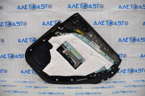 Door trim card rear left Lincoln MKC 15-19 leather black, with gray insert, pressed on top