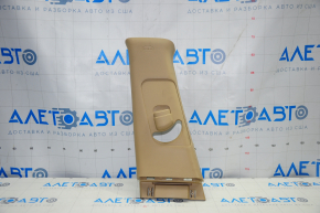 Upper center pillar trim belt left Hyundai Sonata 11-15 beige, scratch