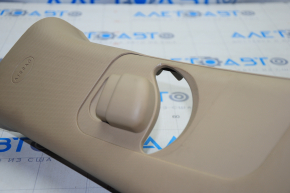 Upper center pillar trim belt left Hyundai Sonata 11-15 beige, scratch