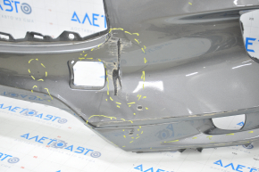 Bare front bumper Infiniti QX50 19-25 graphite dented, tears, filed
