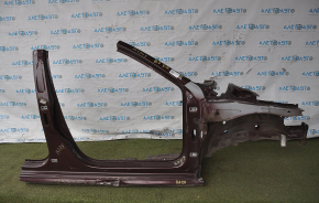 Front right quarter VW Passat b7 12-15 USA burgundy with central pillar, dented, bumps
