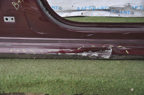 Front right quarter VW Passat b7 12-15 USA burgundy with central pillar, dented, bumps