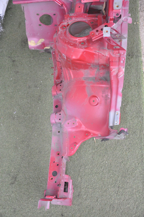 Front left quarter Toyota Prius 30 10-15 red, pokes