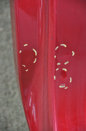 Quarter wing rear right Kia Sorento 16-20 red, pokes