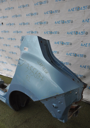 Quarter wing rear left Nissan Leaf 13-17 blue with central pillar, dents