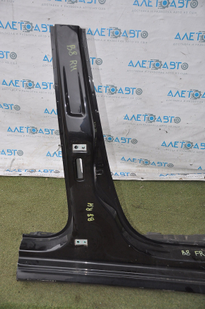 Front quarter right VW Passat b8 16-19 USA black with central pillar