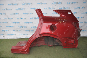 Quarter wing rear left Kia Sorento 16-20 red, pokes