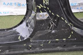 The central right body pillar of Honda HR-V 16-22 is dented, bumps