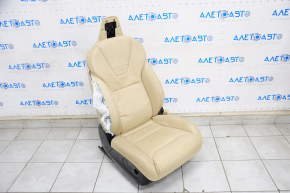 Passenger seat Tesla Model X 16-21 leather beige, electric, without motors and controls, shot