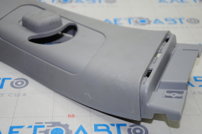 Center pillar trim upper belt right Hyundai Sonata 11-15 gray, scratches
