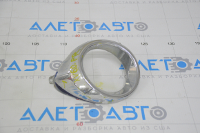 Right fog light frame Lexus ES300h ES350 13-15 pre-rest chrome, broken fasteners, pokes
