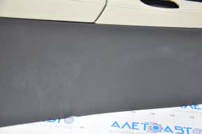 Console center armrest and cup holders Infiniti QX50 19-20 leather beige scratches