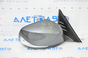 Side mirror right Infiniti QX50 19-20 5 pins, turn signal, graphite