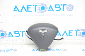 Airbag in the steering wheel driver Tesla Model S 12-20 leather type 1, useful chrome