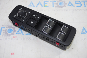 Front left window lift control Lexus RX350 RX450h 16-22 black with chrome, for automatic folding, with black trim