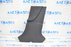 Tesla Model S 12-20 black center pillar trim lower right, swollen leather
