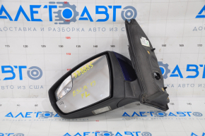 Side mirror left Ford Escape MK3 13-16 prerest 12 pins, turn signal, heating, backlight, blue