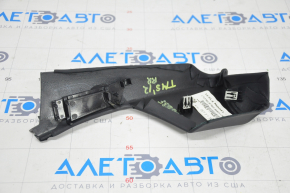 Upper right rear pillar trim Tesla Model S 12-15 pre-rest, type 2, black, swollen leather